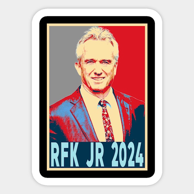 Robert Kennedy Jr. 2024 Presidential, RFK JR 2024 Mens Women Sticker by Barefaced 